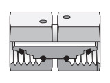 Parker GZ12LCF EO-2 Straight Swivel Union M18X1.5 Metric Steel