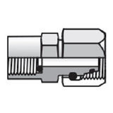 Parker MAVE12LRCF Pressure Gauge Swivel Connector 12Lmm Tube OD Male 24° Metric Swivel X 1/4-19 Female BSPP Steel