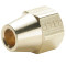 Parker 41FS-4 Short Extruded Nut 45° Flare 1/4 Tube OD Brass