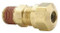 Parker VS68NTA-8-4 Air Brake Compression Male Straight Connector 1/2 Tube OD X 1/4 NPTF Brass