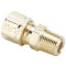 Parker 68CA-6-2 Compress-Align Male Connector 3/8 Tube OD X 1/8 NPT Brass