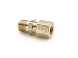 Parker 68C-4-2 Compression Male Connector 1/4 Tube X 1/8 NPTF Brass