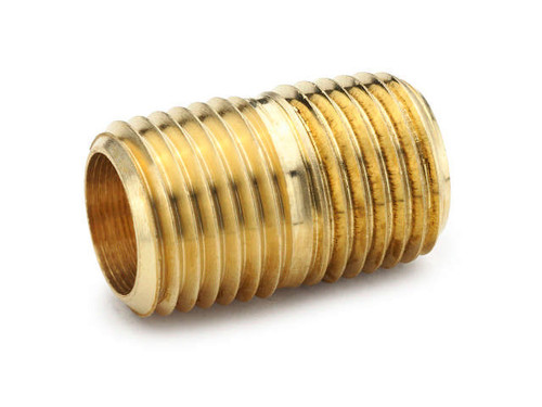 Parker 215PN-6 Close Pipe Nipple 3/8 NPT Male Brass