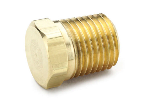 Parker 218P-8 Hex Head Pipe Plug 1/2 NPT Male Brass