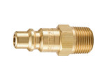 Parker BH2C Non-valved Pneumatic Quick Connect Nipple 1/4 NPT Male Brass