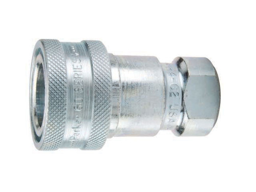 Parker H4-62 Valved Hydraulic Quick Connect Coupler 1/2 NPT Female Stainless Steel