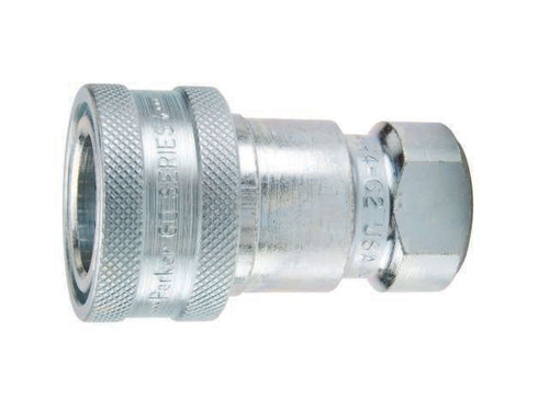 Parker SH2-62 Valved Hydraulic Quick Connect Coupler 1/4 NPT Female Stainless Steel