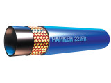 Parker 221FR-5-RL Marine Fuel and Engine Hydraulic Hose 1/4 ID Single Steel Wire Braid Synthetic Rubber Cover Blue