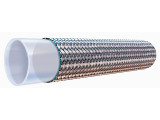 Parker 919-10 Smooth Bore PTFE Process Hose 1/2 ID Single 304 Stainless Steel Wire Braided Cover