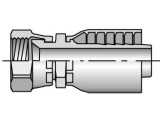 Parker 10643-8-10 Parkrimp 43 Series Permanent Female 1/2 JIC 37° Swivel Straight X 5/8 Hose Steel