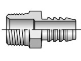 Parker 0188-24-24 Field Attachable 88 Series Male Field Attachable Nipple Rigid Straight 1-1/2 NPTF X 1-1/2 Hose Barb Steel