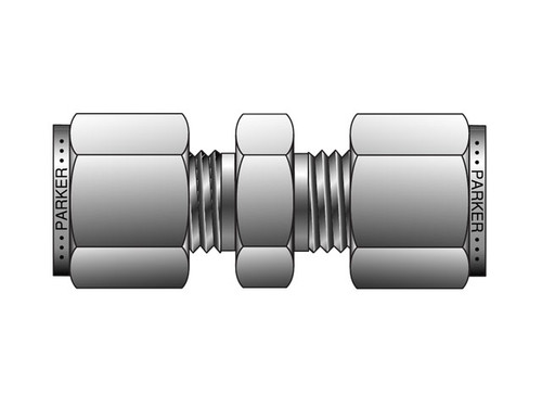 Parker Instrumentation 8SC8-316 Compression Union A-LOK 1/2 Tube X 1/2 Tube Stainless Steel