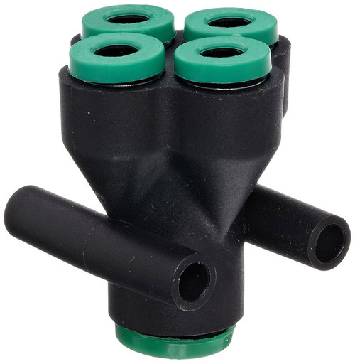 Legris 3144 04 56 PushtoConnect Inline Double Y Union with Mounting