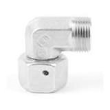 Parker EW18LOMDCF Ermeto DIN Swivel Nut 90° Elbow 18mm Tube OD 24° Cone End X 18mm Tube OD 24° DKO Swivel Steel