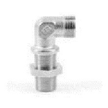 Parker WSV15LCF Ermeto DIN Bulkhead Union 90° Elbow 15mm Tube OD 24° Cone End Steel