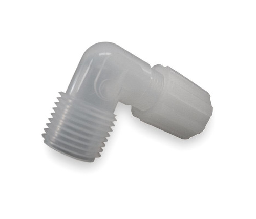 Parker FAME-62-T Partek Parflare PFA Tube Adaptor Male 90° Elbow 3/8 Tube X 1/8 NPT