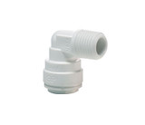 John Guest PP480822W Rigid Elbow 90° 1/4 Tube OD X 1/4 NPTF Polypropylene White 150 PSI