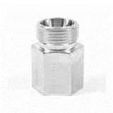 Parker GAI42LRCFX Ermeto DIN Female Connector 42mm Tube OD 24° Cone End X G 1 1/2 BSPP Steel