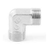 Parker W15LCFX Ermeto DIN Union 90° Elbow 15mm Tube OD 24° Cone End Steel