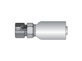 Parker 10656-4-4 Parkrimp 56 Series Permanent Female 1/4 JIC 37° Swivel Straight X 1/4 Hose Steel