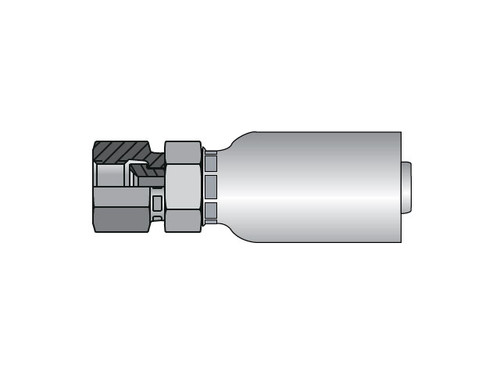 Parker 10656-8-8 Parkrimp 56 Series Permanent Female 1/2 JIC 37° Swivel Straight X 1/2 Hose Steel