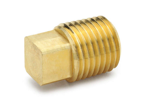 Parker 211P-2 Square Head Pipe Plug 1/8 NPT Male Brass