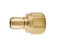 Parker BST-N3 Non-valved High Flow Hydraulic Manual Sleeve Quick Connect Nipple 3/8 NPT Female Brass