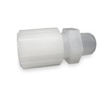Parker FAMS-84-T Partek Parflare PFA Tube Adaptor Male Straight 1/2 Tube X 1/4 NPT