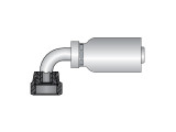 Parker 1J956-8-8 Parkrimp 56 Series Permanent Female 1/2 Seal-Lok Swivel Elbow 90° Short Drop X 1/2 Hose Steel