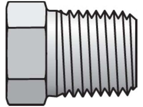 Parker 3/8 HP-S Hex Head Pipe Plug 3/8 NPTF Male Steel