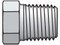 Parker 3/8 HP-S Hex Head Pipe Plug 3/8 NPTF Male Steel