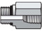 Parker 6-3/8 F5OG-S SAE Adapter 6 SAE-ORB Male X 3/8 NPTF Female Steel