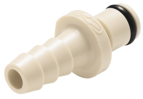 Colder PMCD220212 Valved In-line Coupling Insert 1/8 Hose Barb 120 PSI Polypropylene Almond