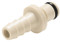 Colder PMCD220212 Valved In-line Coupling Insert 1/8 Hose Barb 120 PSI Polypropylene Almond