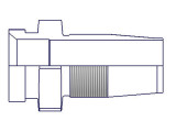 Parker 0620-4-5 Field Attachable 20 Series Female JIC Swivel Straight Nipple 1/4 JIC 37° X 5/16 Hose Steel