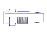Parker 0630-4-4 Field Attachable 30 Series Female JIC Swivel Straight Nipple 1/4 JIC 37° X 1/4 Hose Steel