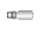 Parker 10156-4-4 Parkrimp 56 Series Permanent Male 1/4 NPTF Pipe Rigid Straight X 1/4 Hose Steel