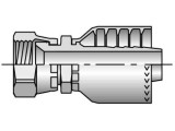Parker 10671-16-16C Parkrimp 71 Series Permanent Female 1 Inch JIC 37° Swivel Straight X 1 Inch Hose Stainless Steel