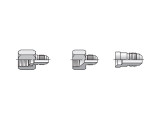 Parker 12-4 TRTXN-S JIC Reducer with Nut 3/4 JIC Female X 1/4 JIC Steel