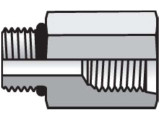Parker 12-6 F5OG5-S SAE Adapter 12 SAE-ORB Male X 6 SAE-ORB Female Steel