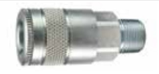 Parker 16 Tru-Flate Pneumatic Manual Connect Coupler 1/2 NPTF Male Steel