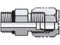 帕克16 F5BU-S SAE-ORB适配器1英寸X 16 SAE-ORB男性钢