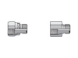 帕克16-8 TRLON-SS Seal-Lok管端减速器与螺母1英寸orf X 1/2 orf男性不锈钢