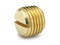 Parker 220P-4 Pipe Slotted-Head Plug 1/4 NPT Brass