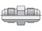 Parker 24 HTX-SS Tube Union 1-1/2 JIC Stainless Steel