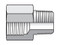 Parker 3/8M18FHG8S Conversion Adapter 3/8 NPTF X M18X1.5 Metric Steel