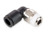 Legris 3109 06 13 Male Elbow Swivel 90° Push-to-Connect 6MM OD Tube Metric X 1/4 BSPT Male Composite and Nickel-Plated Brass