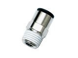 Legris 3175 06 13 Male Connector Push-to-Connect 6MM OD Tube Metric X 1/4 BSPT Male Nickel-Plated Brass