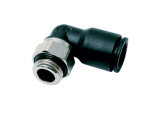Legris 3199 06 10 Male Elbow Swivel 90° Push-to-Connect 6MM OD Tube Metric X 1/8 BSPP Male Composite and Nickel-Plated Brass