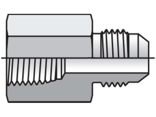 Parker 6 GTX-SS Female Adapter 3/8 JIC X 1/4 NPT Female Stainless Steel